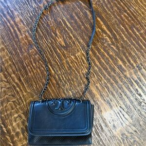 Tory Burch Black Leather Crossbody Bag